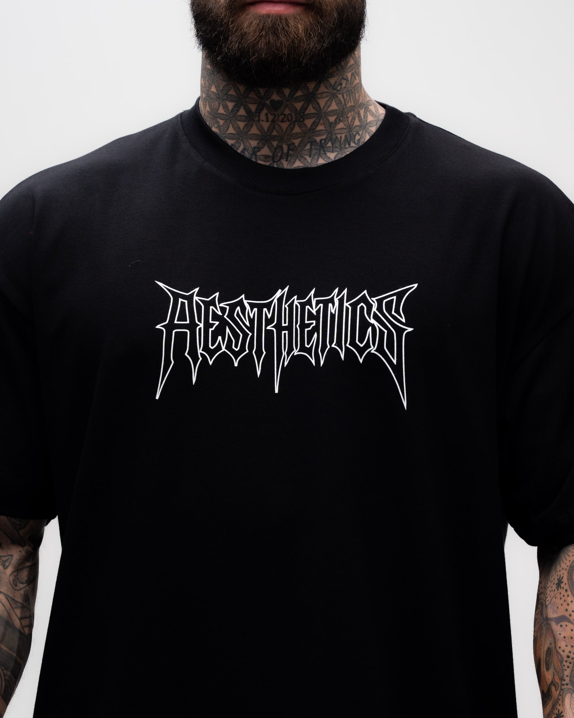 Camiseta Oversized Treino Mith Sandow Preto