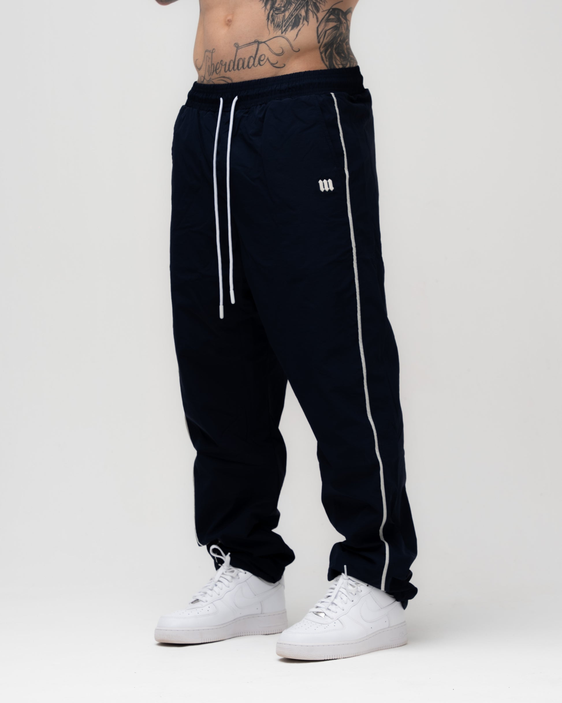 Calça Tactel Dupla Stripes Mith Nation Marinho