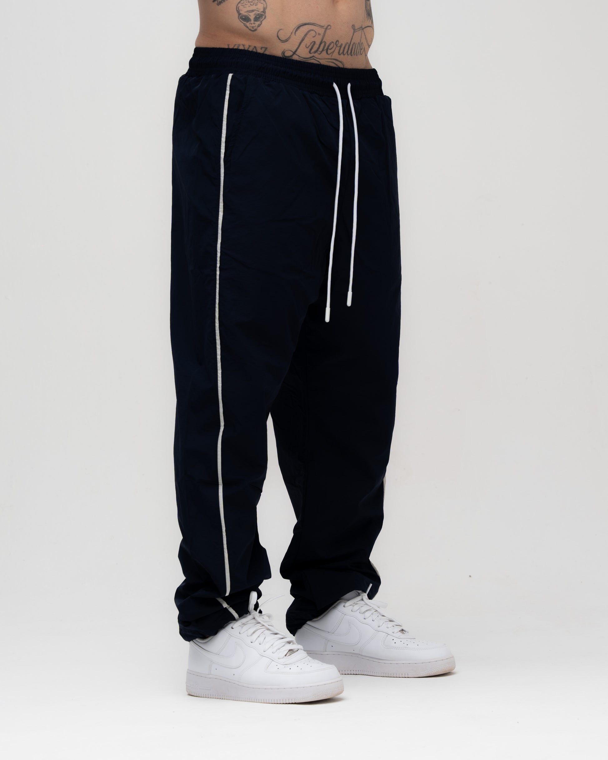 Calça Tactel Dupla Stripes Mith Nation Marinho