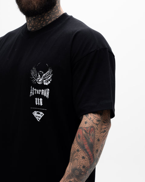 Camiseta Oversized Treino Mith X Superman Jump Preto