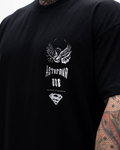 Camiseta Oversized Treino Mith X Superman Jump Preto
