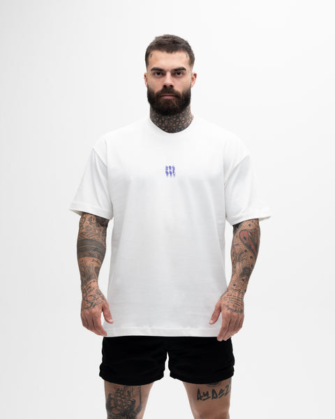 Camiseta Oversized Heavy Mith X Superman Paint Logo Off White