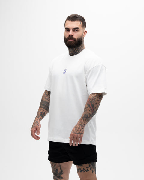 Camiseta Oversized Heavy Mith X Superman Paint Logo Off White