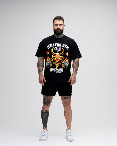 Camiseta Oversized Treino Mith Hellfire Club Preto