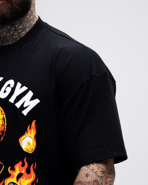 Camiseta Oversized Treino Mith Hellfire Club Preto