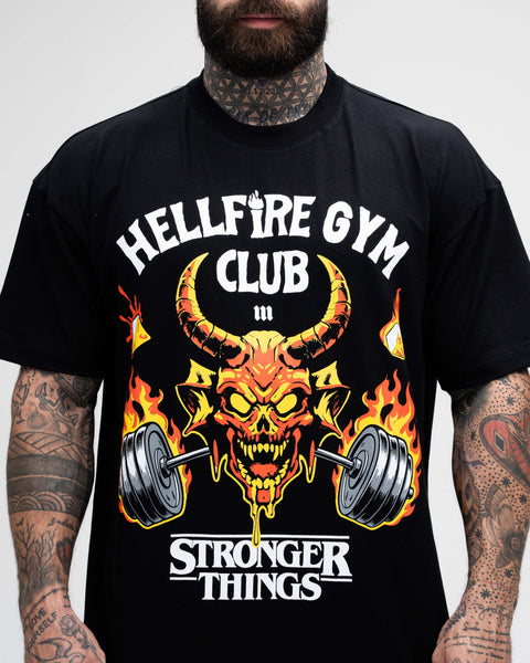Camiseta Oversized Treino Mith Hellfire Club Preto