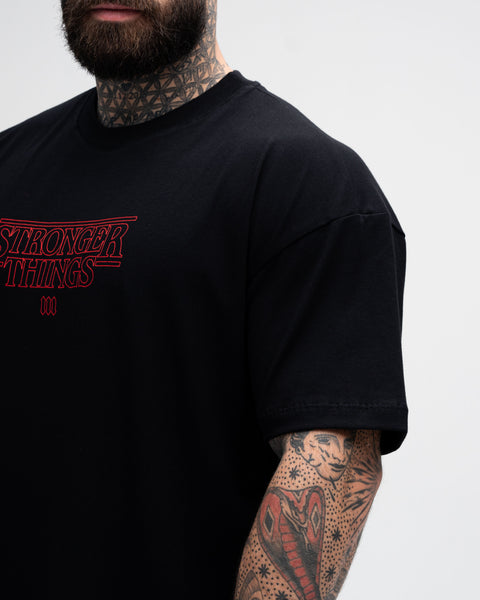 Camiseta Oversized Treino Mith Stronger Things Preto