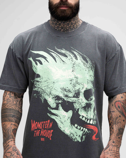 Camiseta Oversized Estonada Mith Under Dogs Cinza