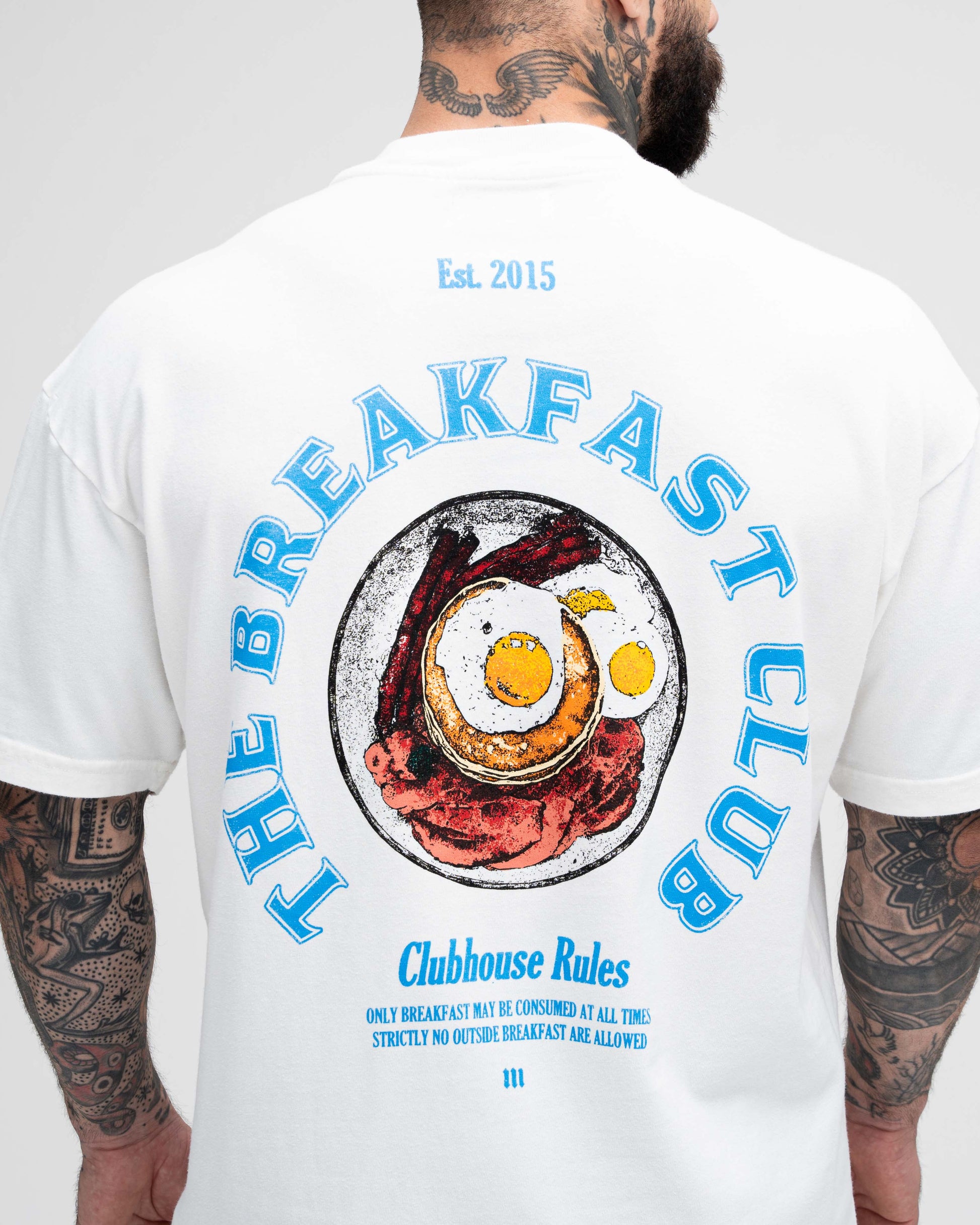 Camiseta Oversized Heavy  Mith The Breakfast Off White