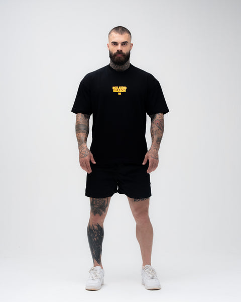 Camiseta Oversized Treino Mith Quem Faz Dieta é Atleta Preto