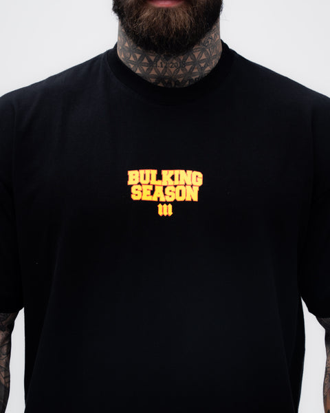 Camiseta Oversized Treino Mith Quem Faz Dieta é Atleta Preto