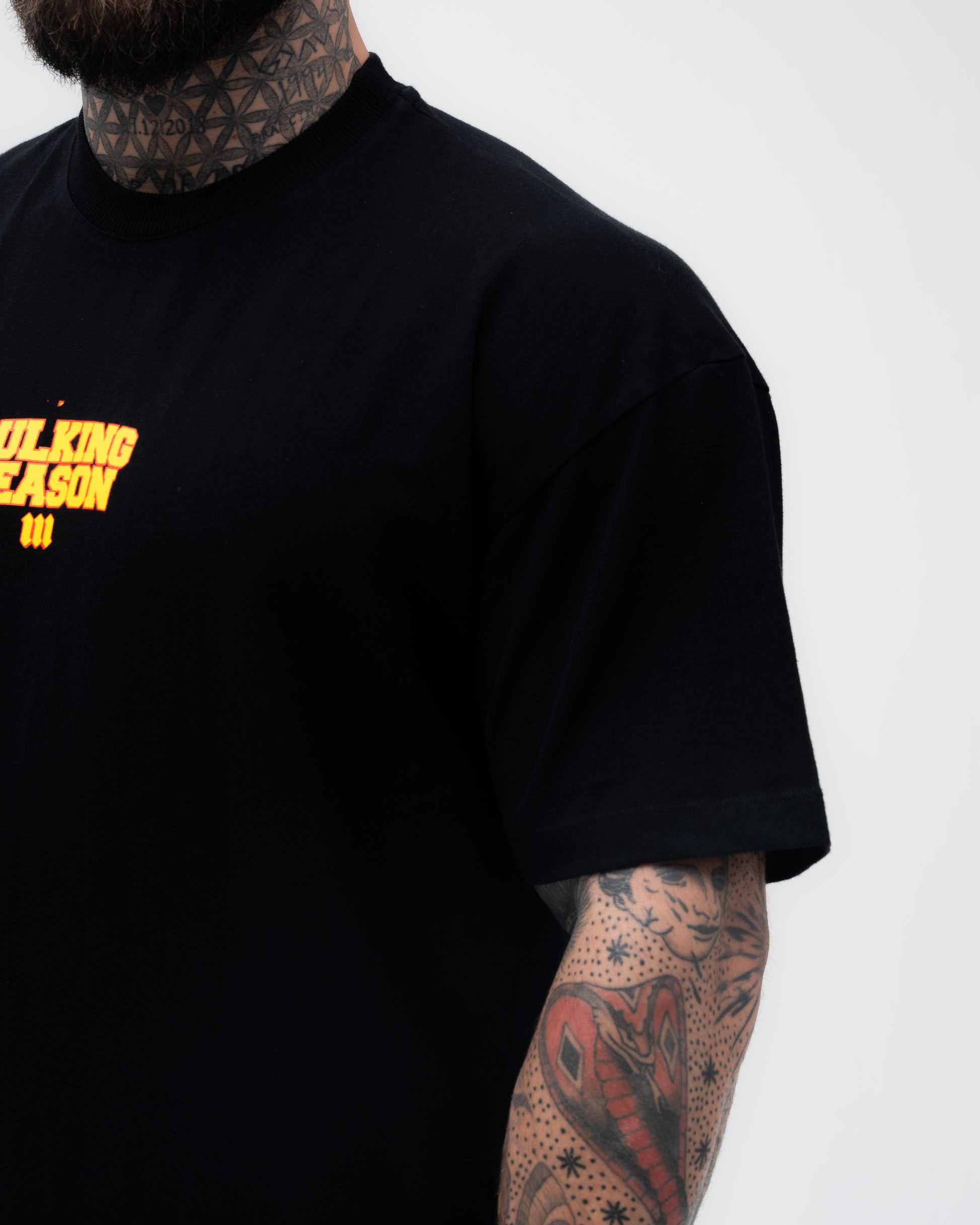 Camiseta Oversized Treino Mith Quem Faz Dieta é Atleta Preto