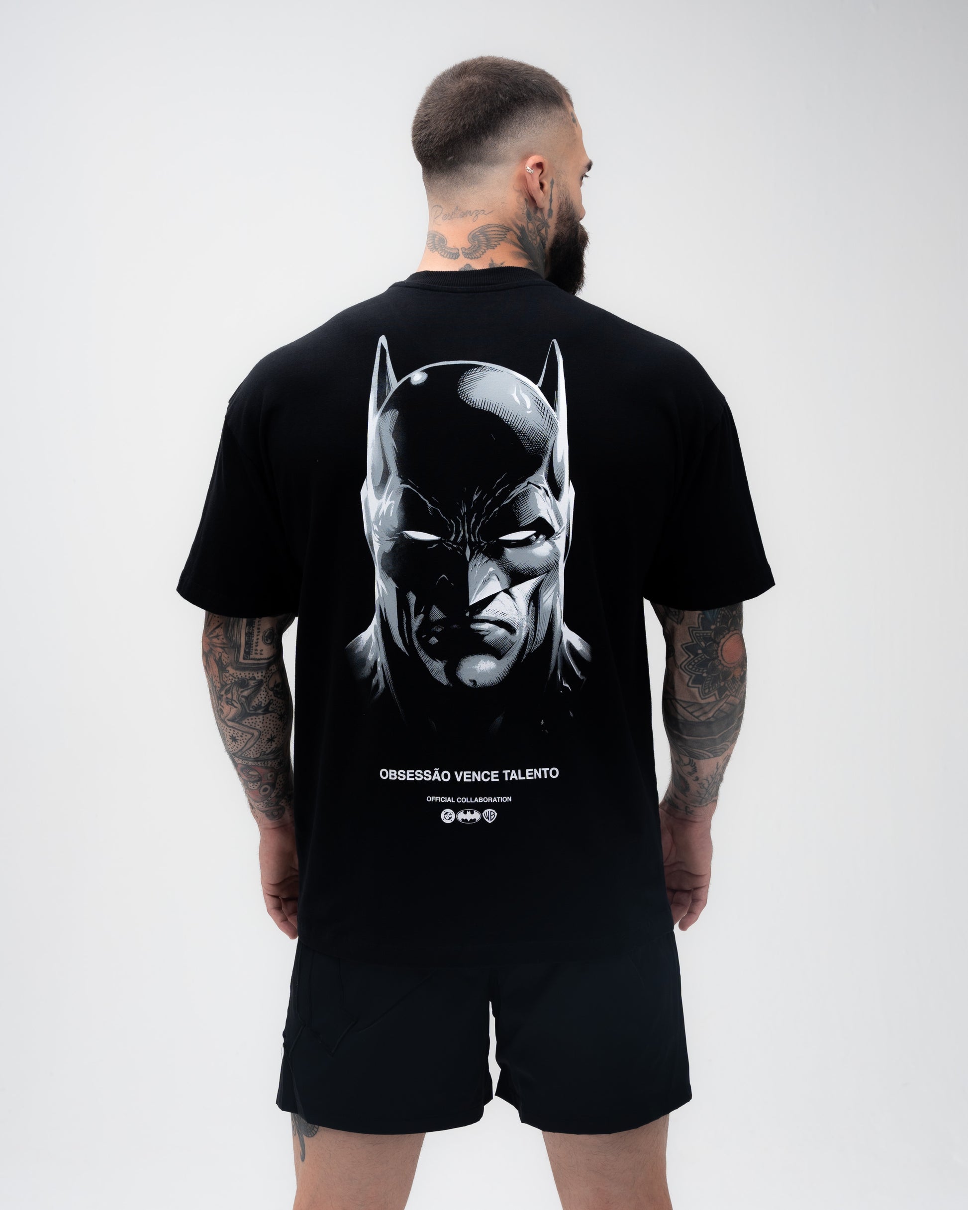 Camiseta Oversized A Obsessão Vence Talento Preto