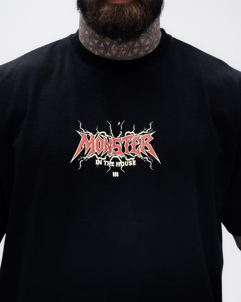 Camiseta Oversized Treino Mith Monster in The House Preto