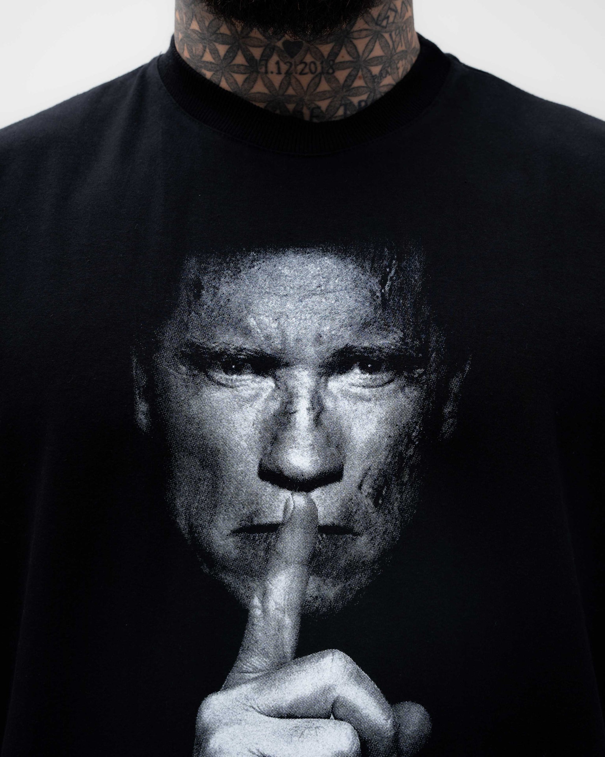 Camiseta Oversized Treino Mith Cala a Boca e Treina Preto