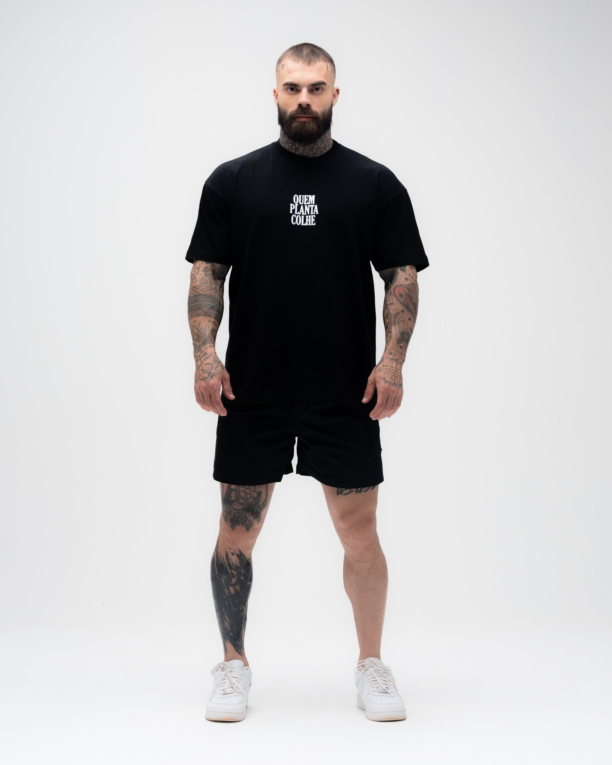 Camiseta Oversized Treino Mith Quem Planta Colhe Preto