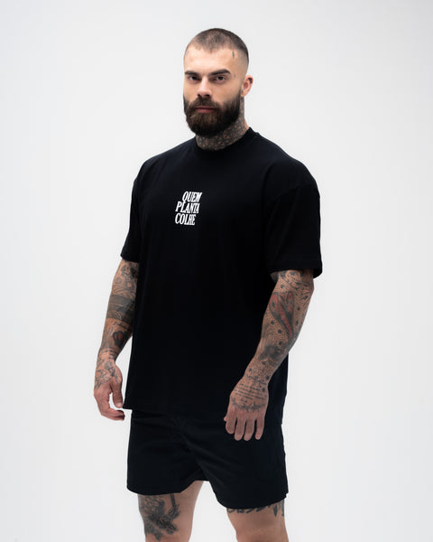 Camiseta Oversized Treino Mith Quem Planta Colhe Preto