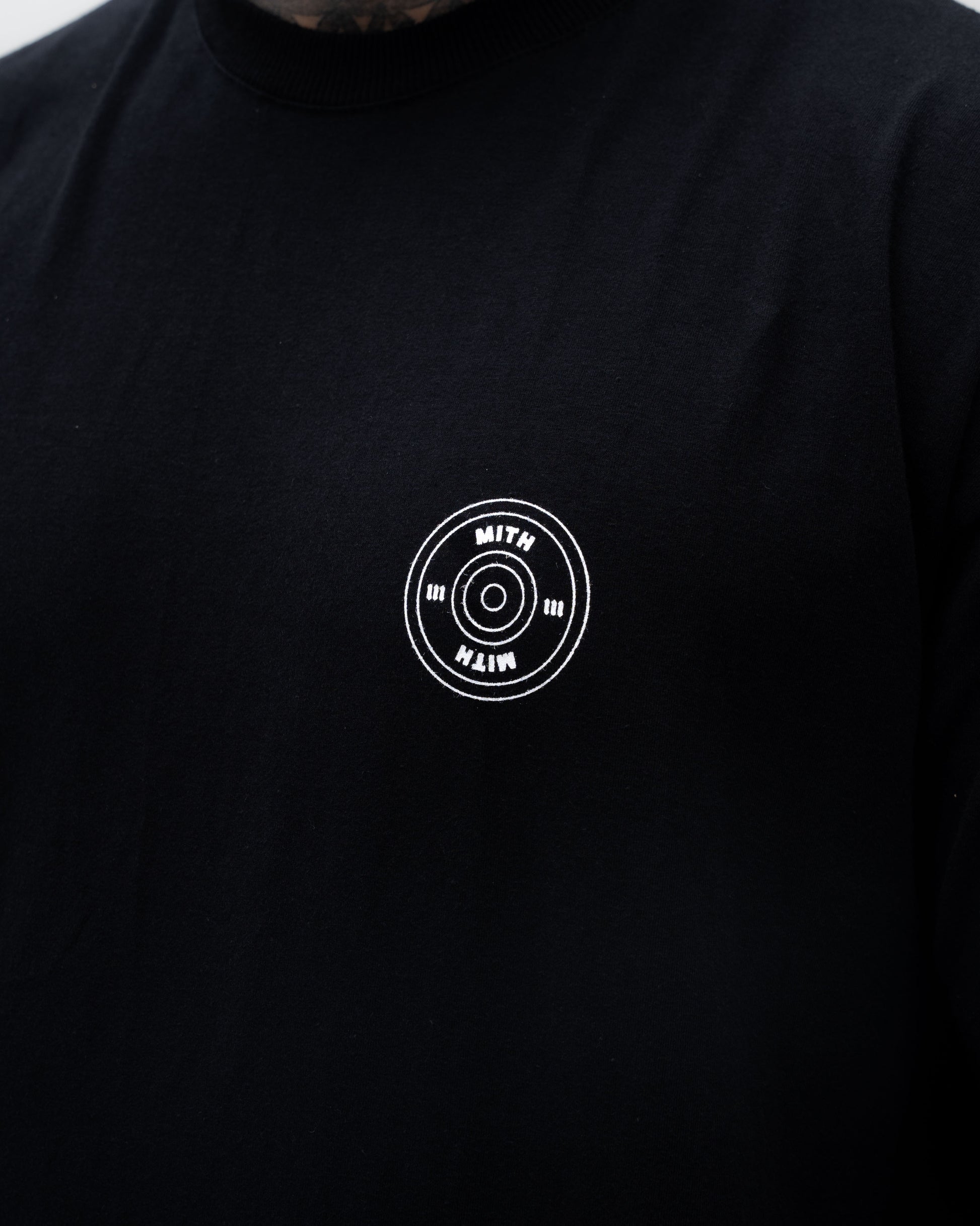 Camiseta Oversized Treino Mith Era Isso ou Psicólogo Preto