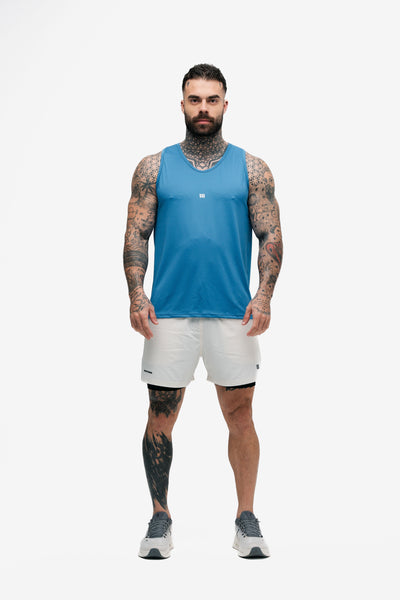 Regata Tank Top Dry Fit Logo Light Blue