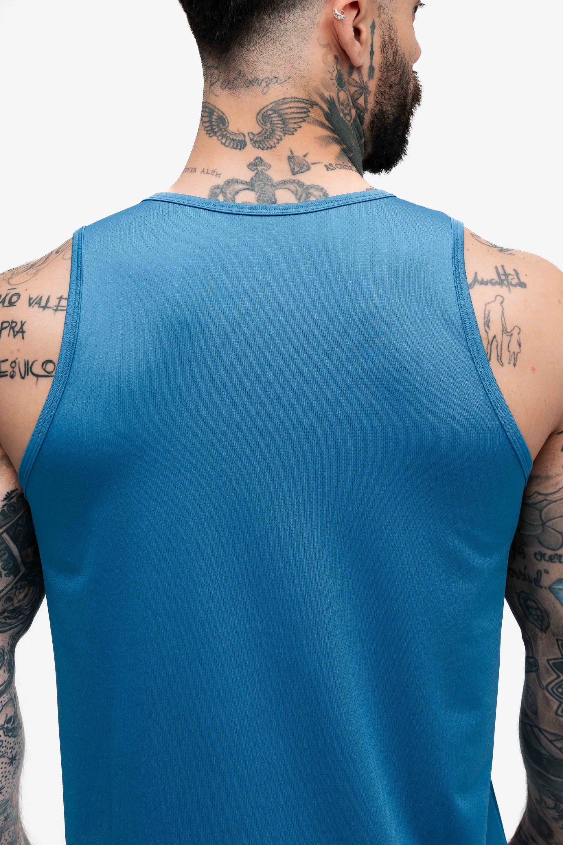 Regata Tank Top Dry Fit Logo Light Blue