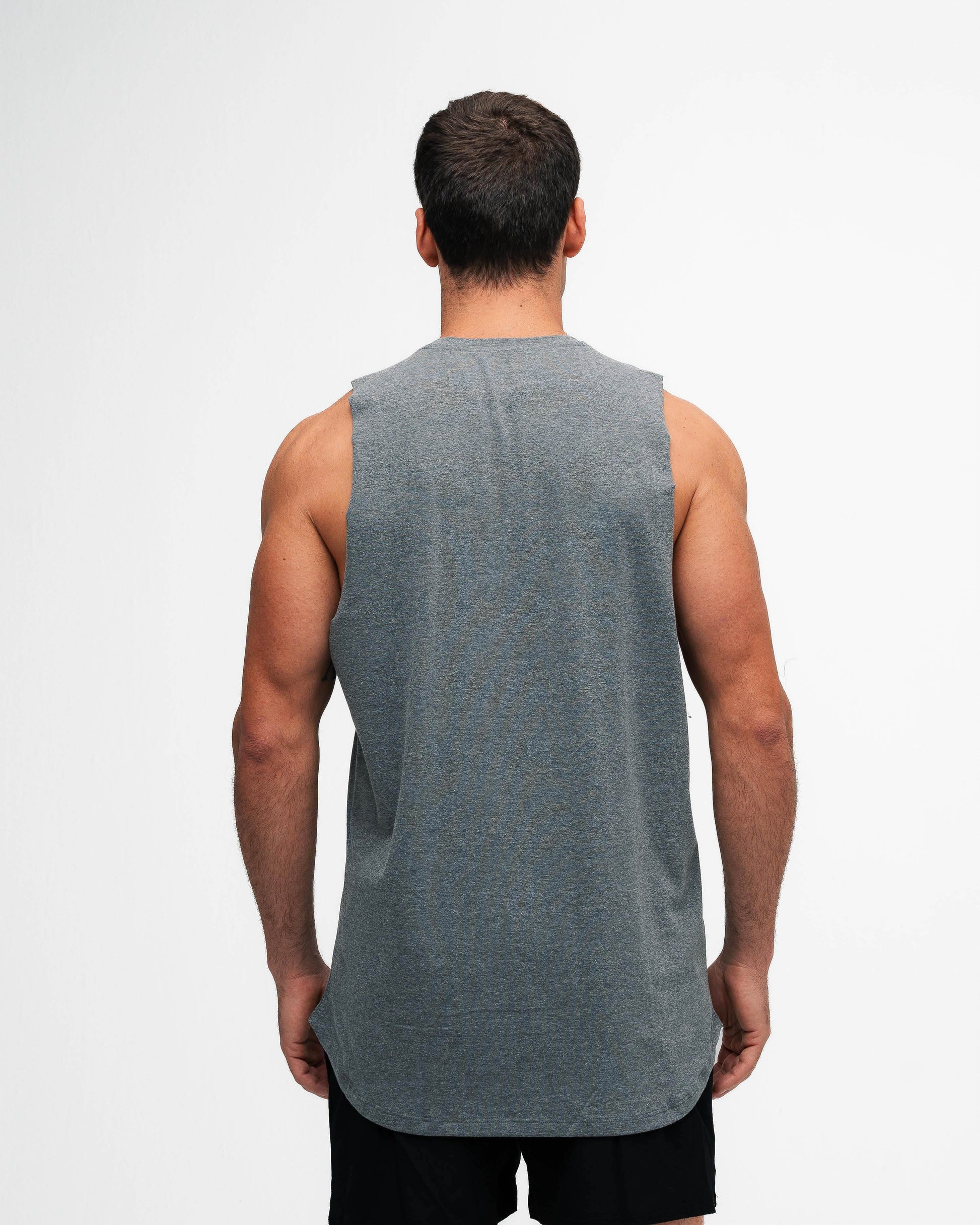 Regata Cut Off Mith Nation Aesthetics or Nothing Cinza Mescla