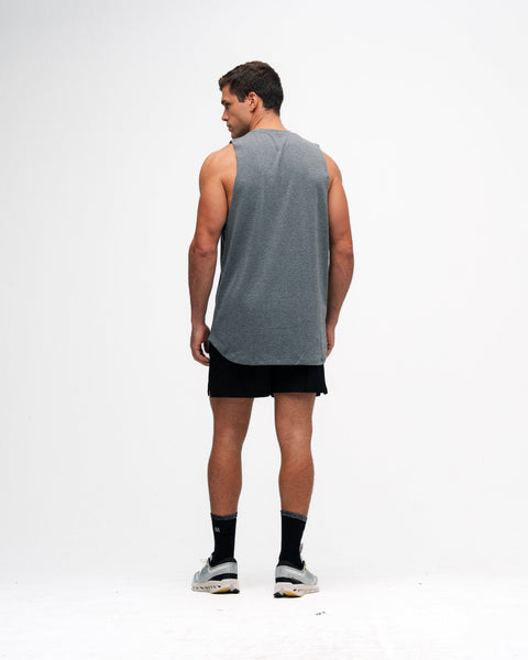 Regata Cut Off Mith Nation Aesthetics or Nothing Cinza Mescla