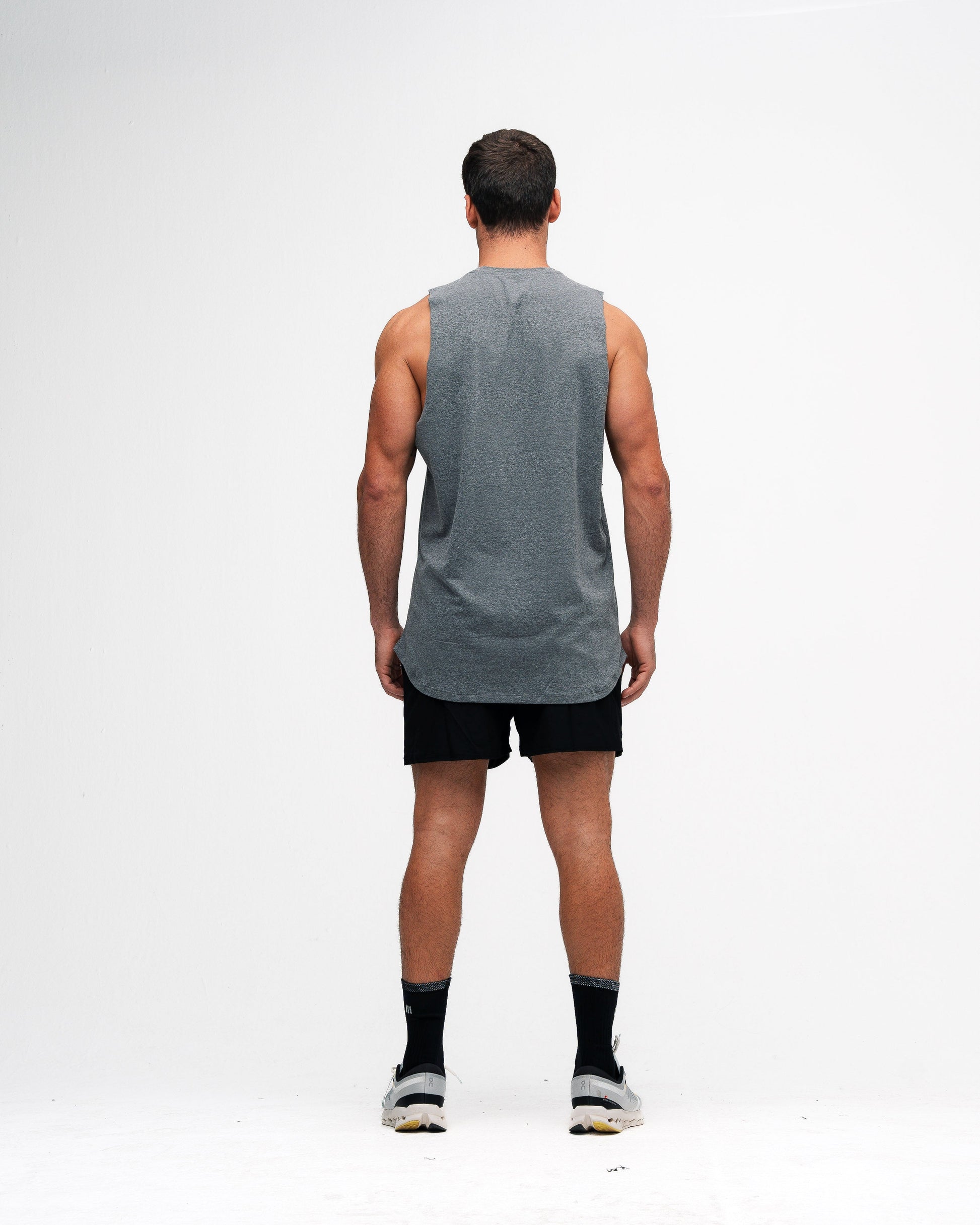 Regata Cut Off Mith Nation Aesthetics or Nothing Cinza Mescla