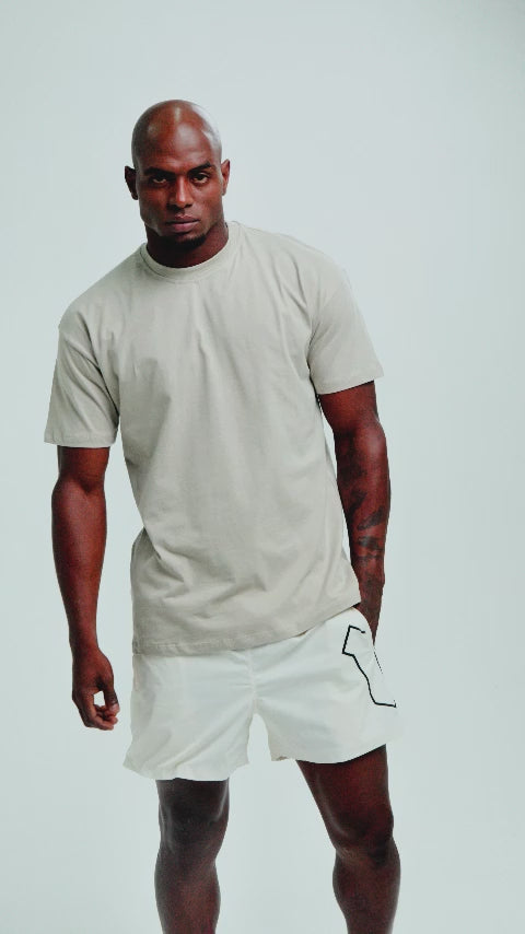 Camiseta Oversized Symbol Bege Mith