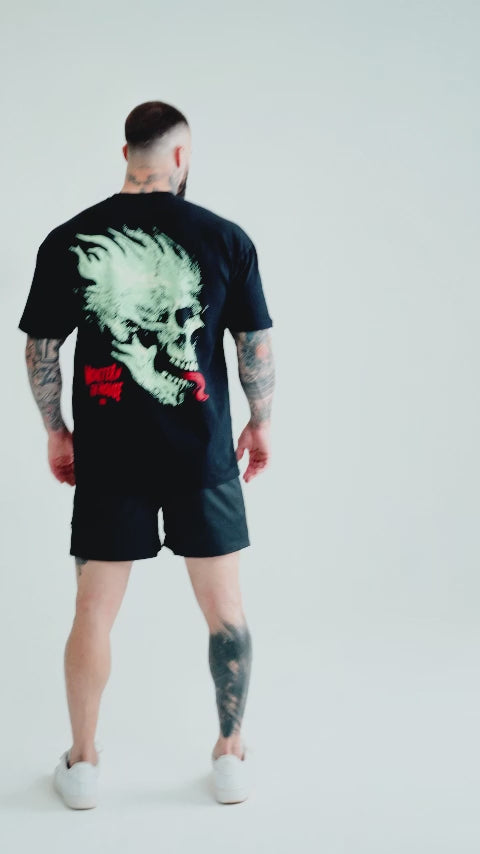 Camiseta Oversized Treino Mith Monster in The House Preto