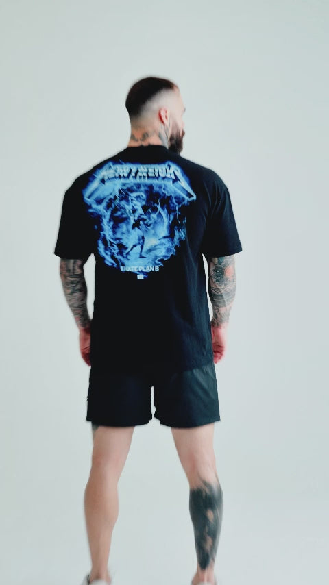 Camiseta Oversized Treino Mith I Hate Plan B Preto